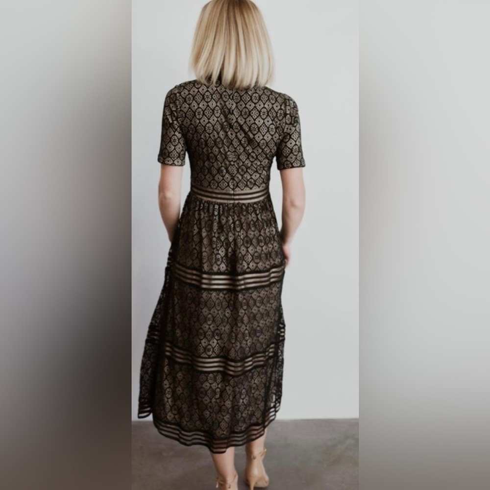 Baltic Born Windsor Lace Midi Dress, Black, Size XL - Picture 14 of 14